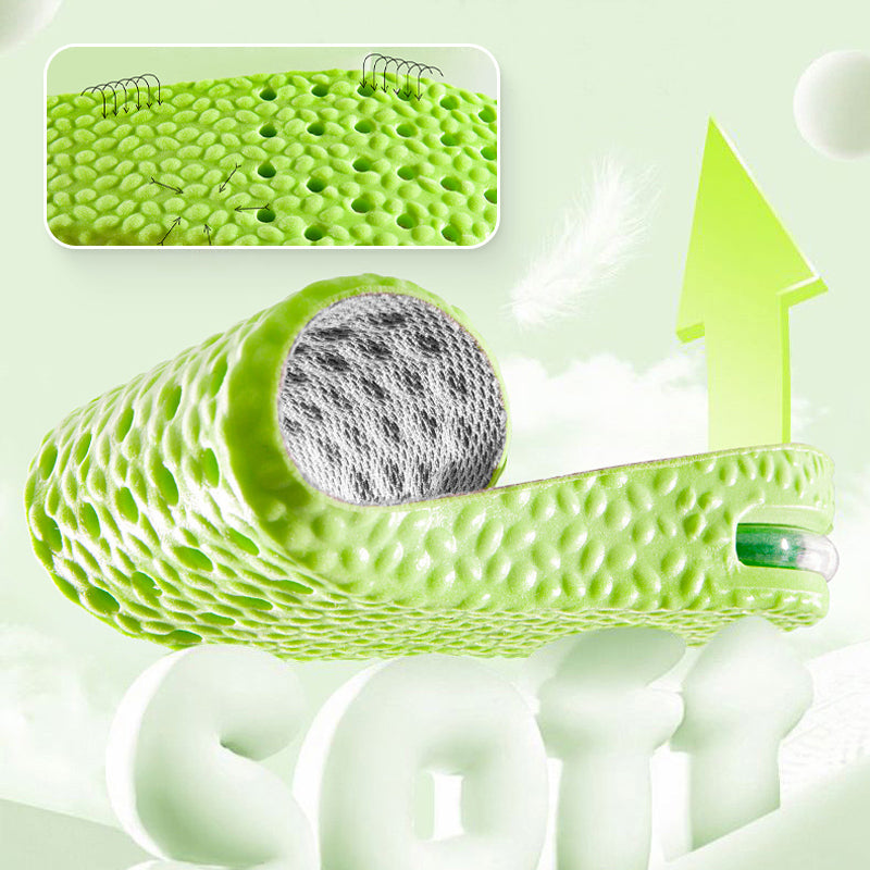 Comfortable Insoles with Air Cushion and Height-Increasing Effect