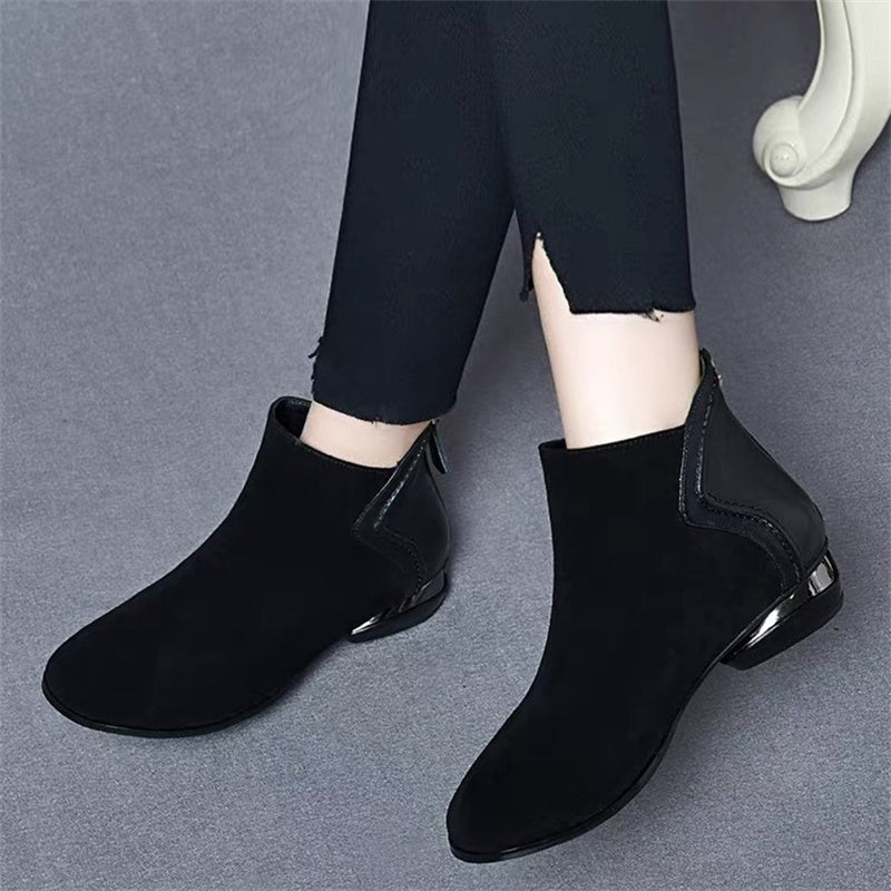 Women's Low-Heel Winter High-Top Ankle Boots