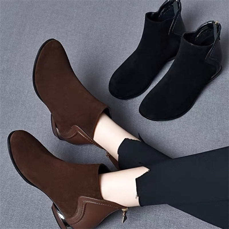 Women's Low-Heel Winter High-Top Ankle Boots
