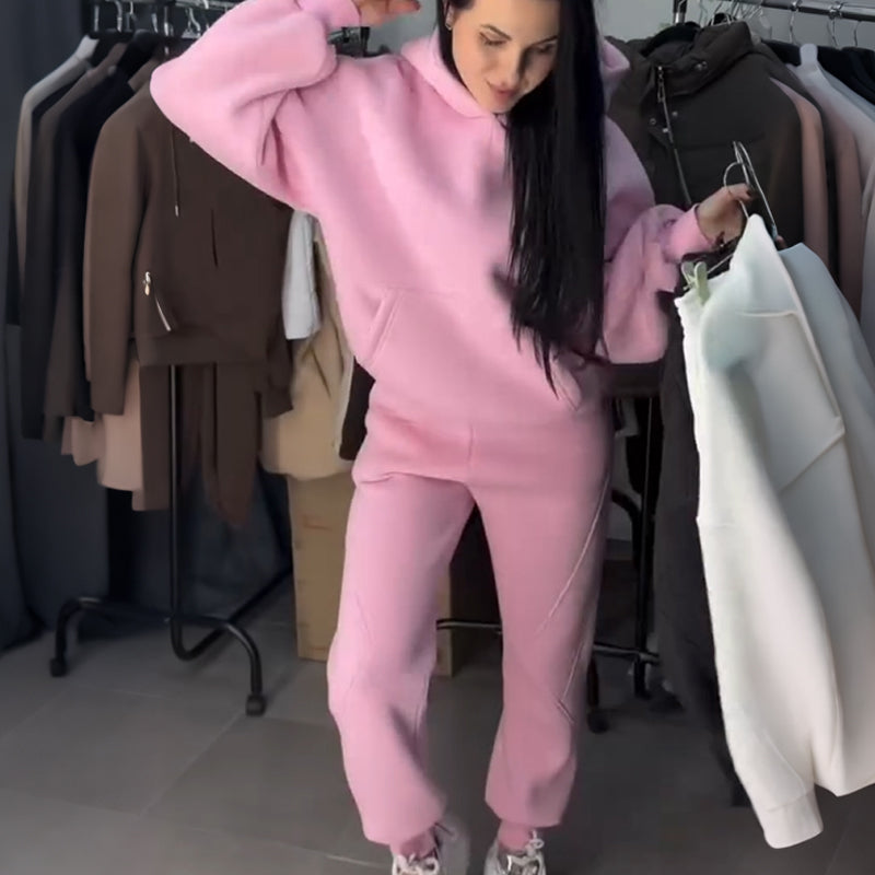 Women's 2-Piece Hooded Tracksuit Set