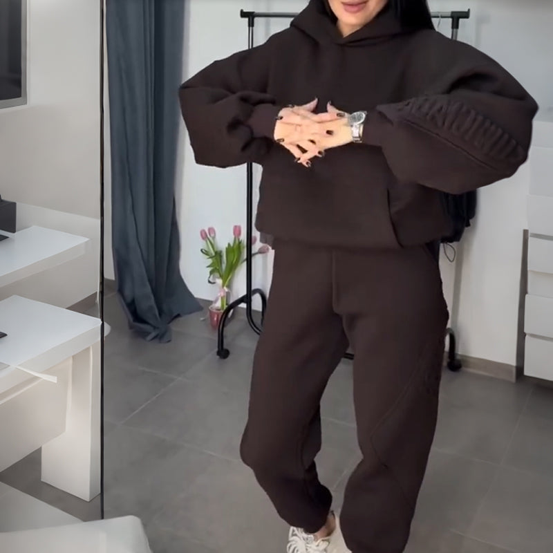 Women's 2-Piece Hooded Tracksuit Set