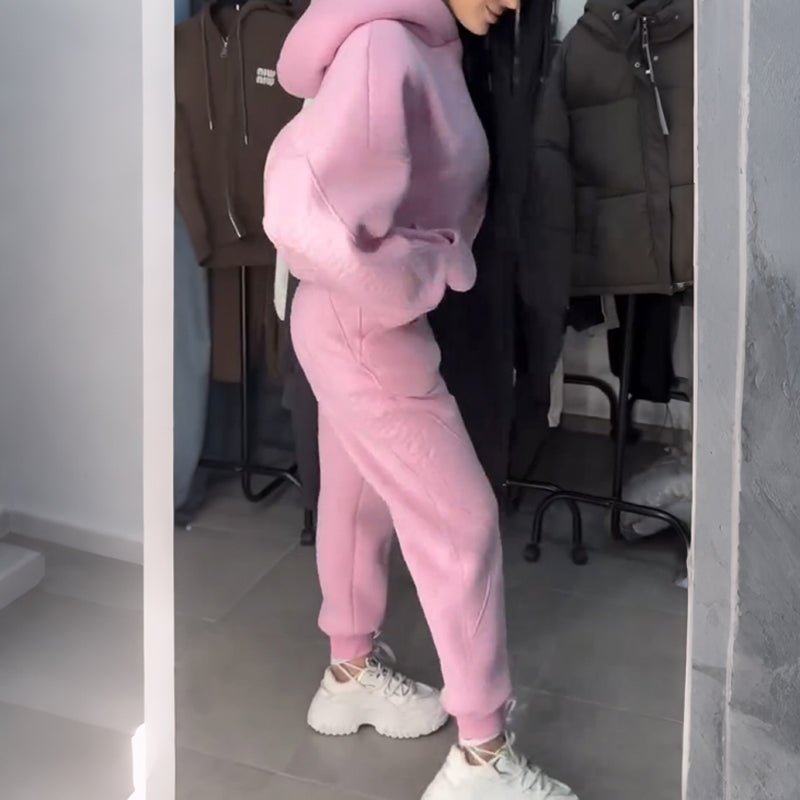 Women's 2-Piece Hooded Tracksuit Set