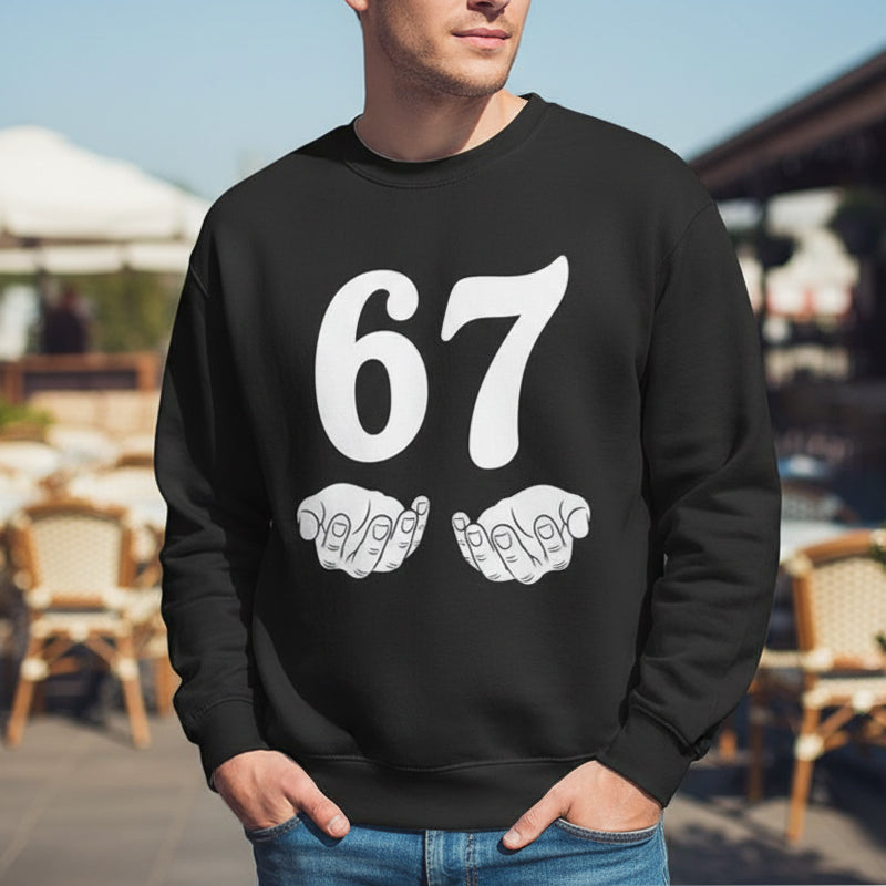 Funny 67 Meme Hand Gesture Sweatshirt