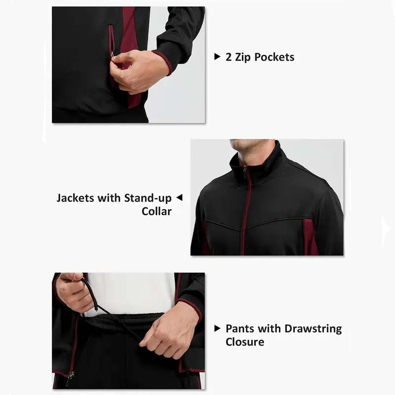 Men's Full-Zip Running Jacket & Pants 2-Piece Set