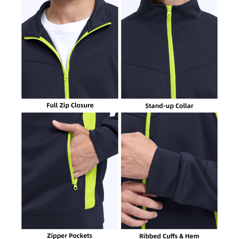 Men's Full-Zip Running Jacket & Pants 2-Piece Set