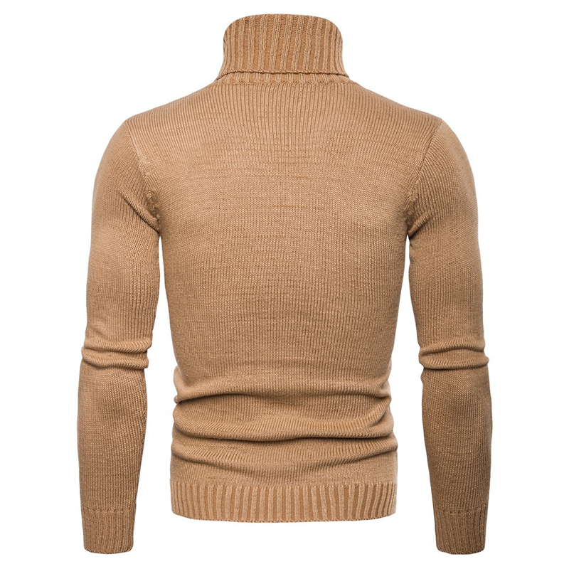 Men's Slim Fit Cable Knit Turtleneck Sweater