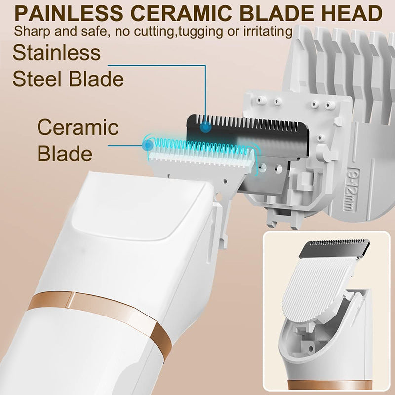 3-in-1 Electric Beard Trimmer with Base