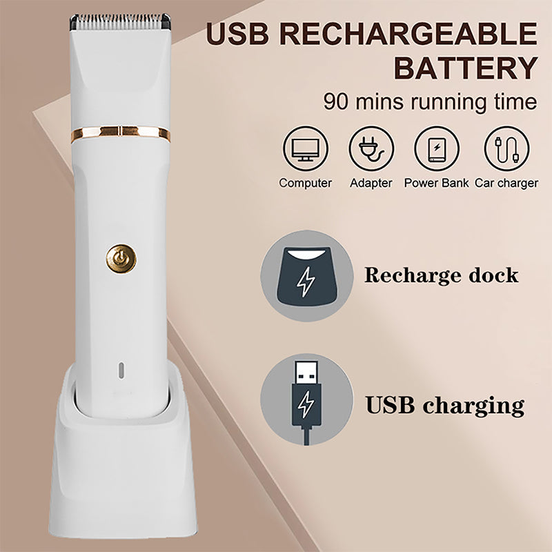 3-in-1 Electric Beard Trimmer with Base