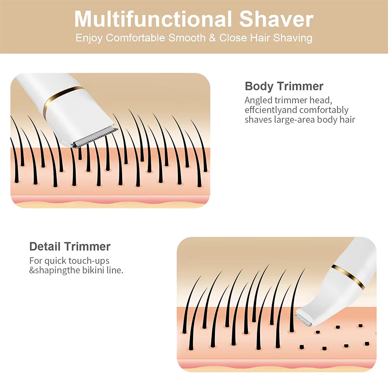 3-in-1 Electric Beard Trimmer with Base