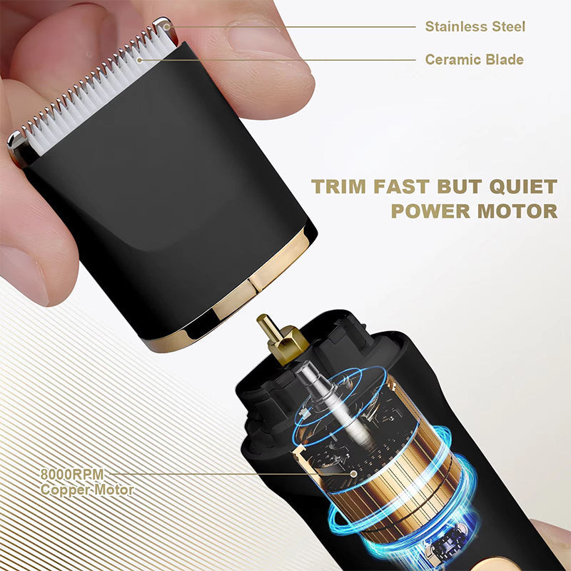 3-in-1 Electric Beard Trimmer with Base