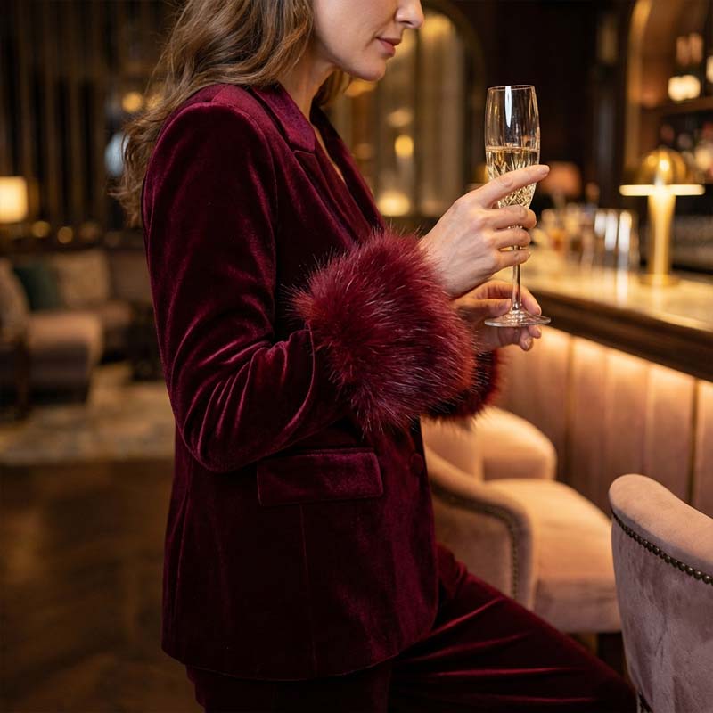 Women's Elegant Chic Blazer & Trousers