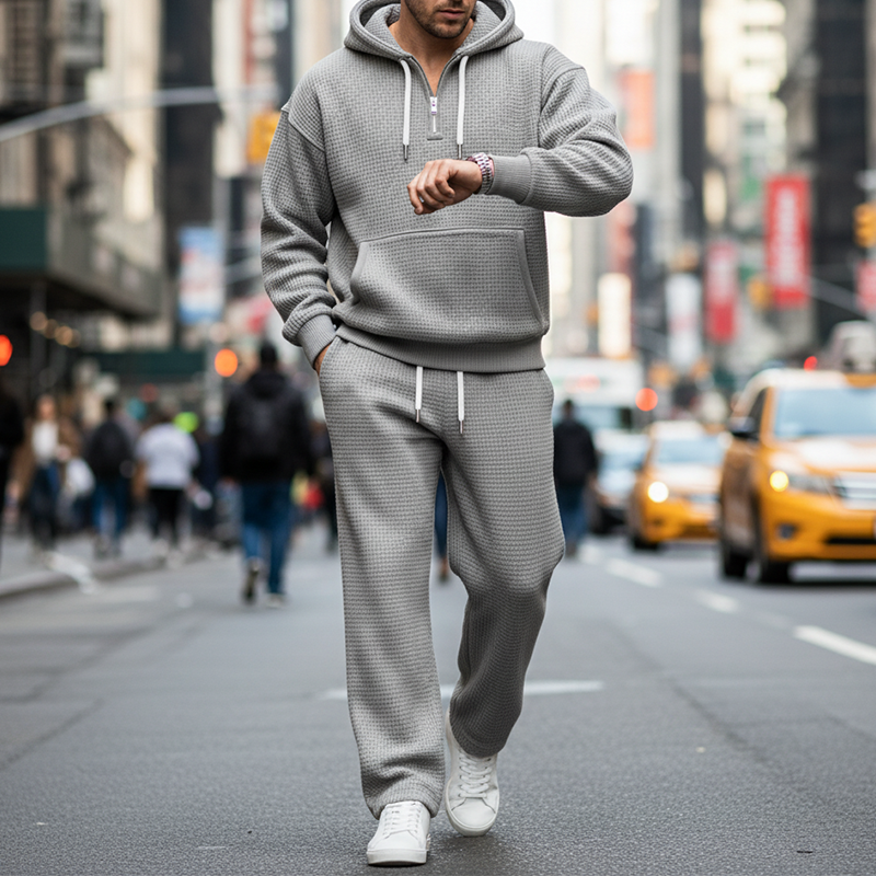 Men's Hooded Pullover & Sweatpants Set