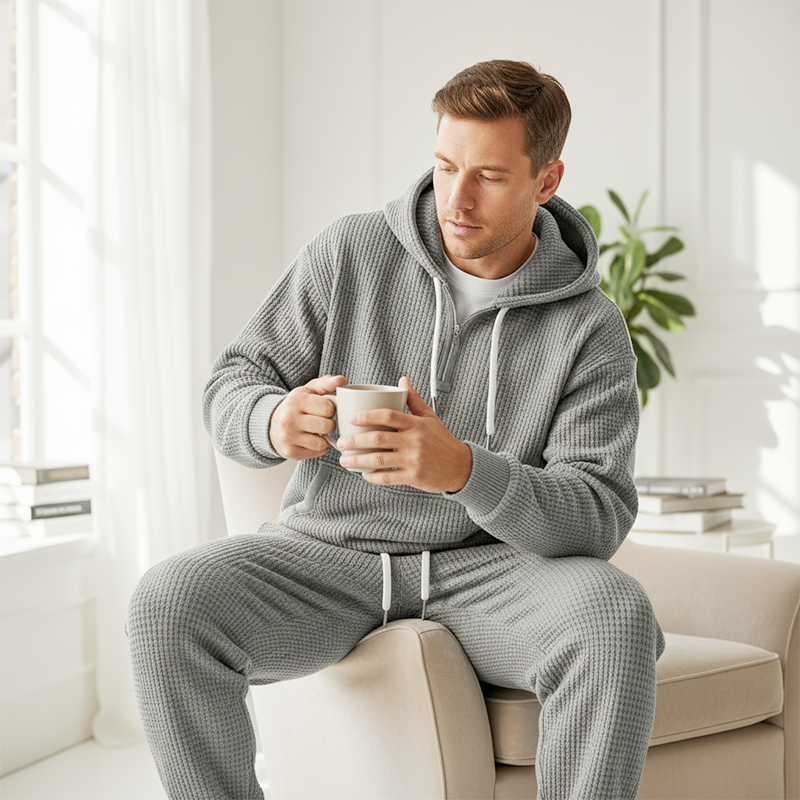 Men's Hooded Pullover & Sweatpants Set