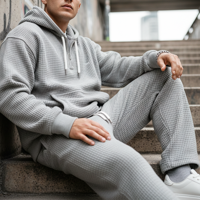 Men's Hooded Pullover & Sweatpants Set