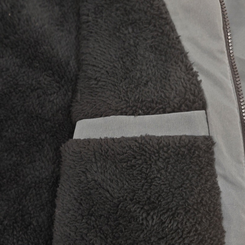 Men's Windproof Hooded Thermal Mid-Length Parka Jacket