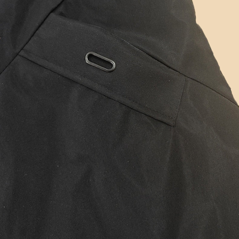 Men's Windproof Hooded Thermal Mid-Length Parka Jacket