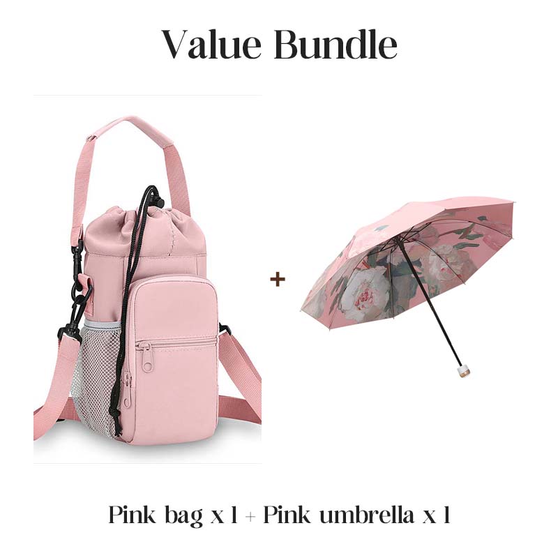 Multi-Functional Water Bottle Carrier Bag with Pockets