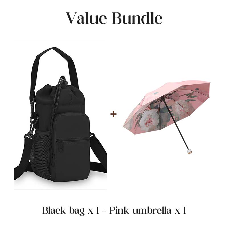 Multi-Functional Water Bottle Carrier Bag with Pockets