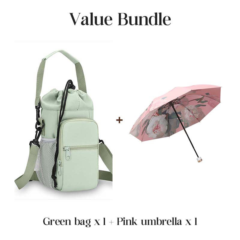 Multi-Functional Water Bottle Carrier Bag with Pockets