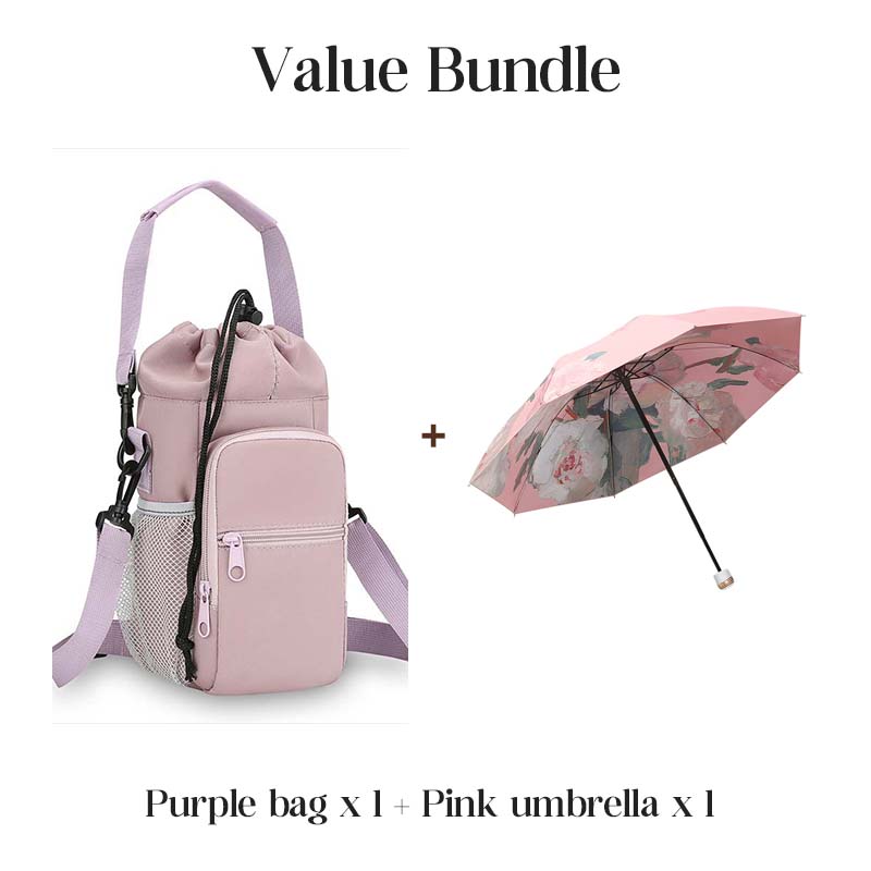 Multi-Functional Water Bottle Carrier Bag with Pockets