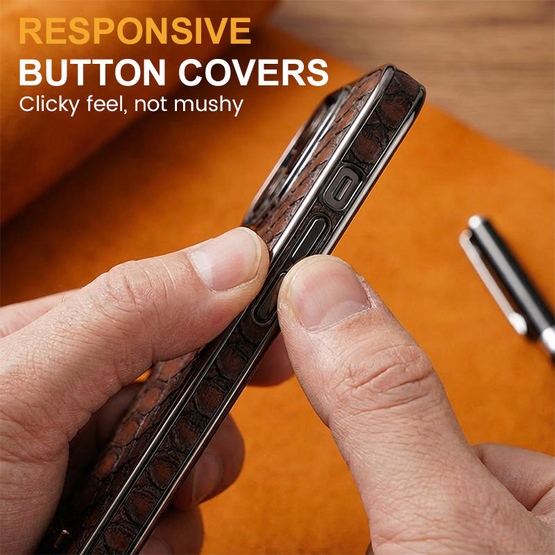 Snakeskin Texture Faux Leather Phone Case