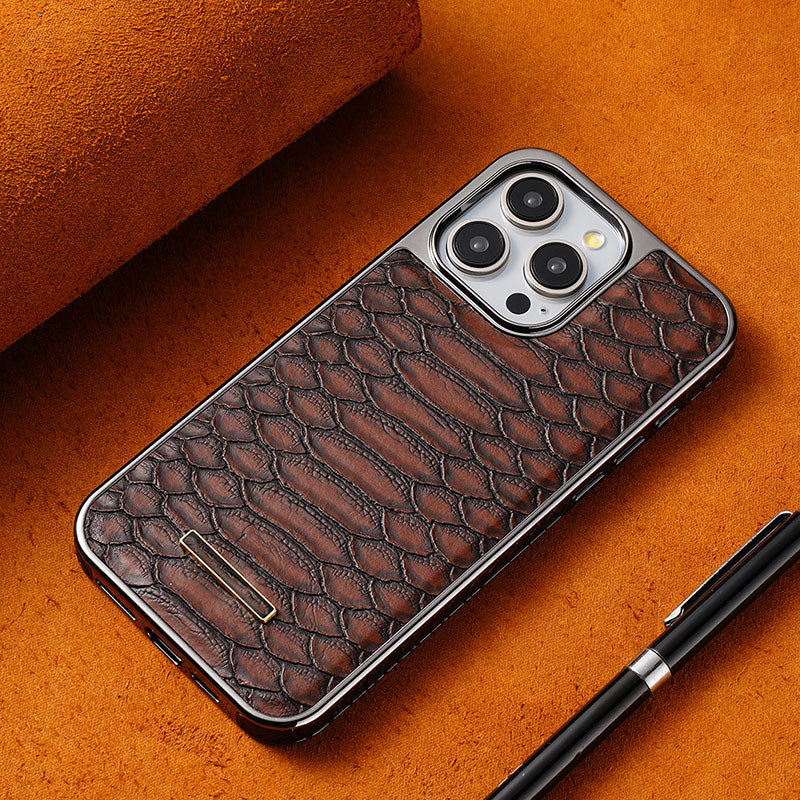 Snakeskin Texture Faux Leather Phone Case