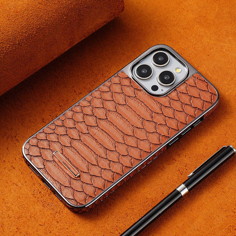Snakeskin Texture Faux Leather Phone Case