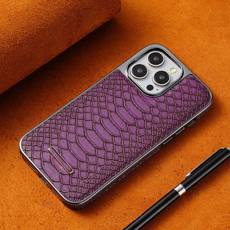 Snakeskin Texture Faux Leather Phone Case