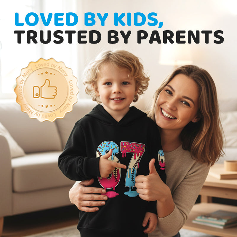 Kids' Funny 67 Meme Hooded Sweatshirt（53% OFF）