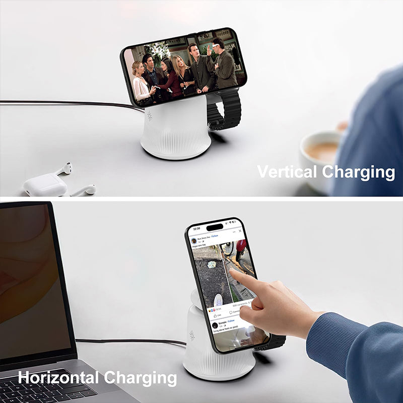3-in-1 Foldable Magnetic Wireless Charging Station