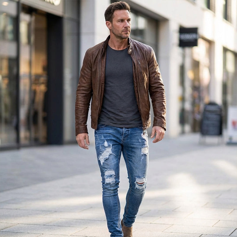 Men's Stylish Ripped Skinny Jeans