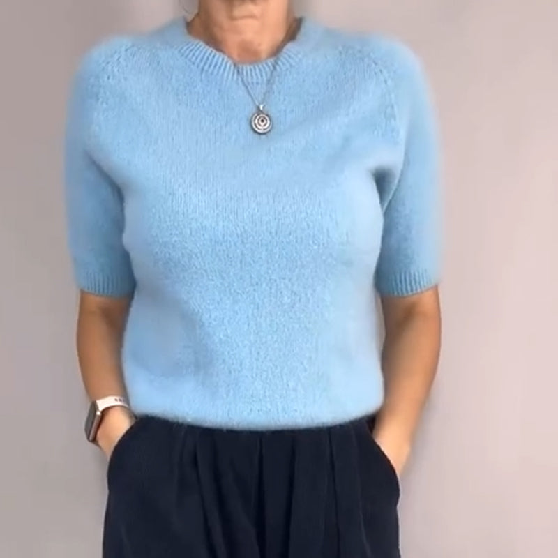 Comfort Chic: Knit Top & Loose Wide-Leg Pants Set