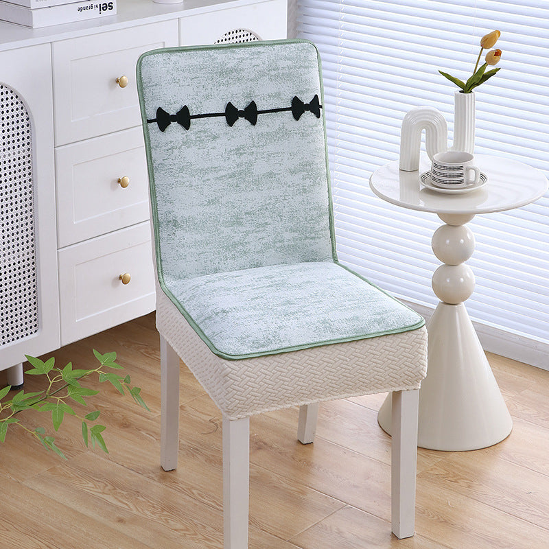 Full Coverage Chair Cover with Elegant Jacquard