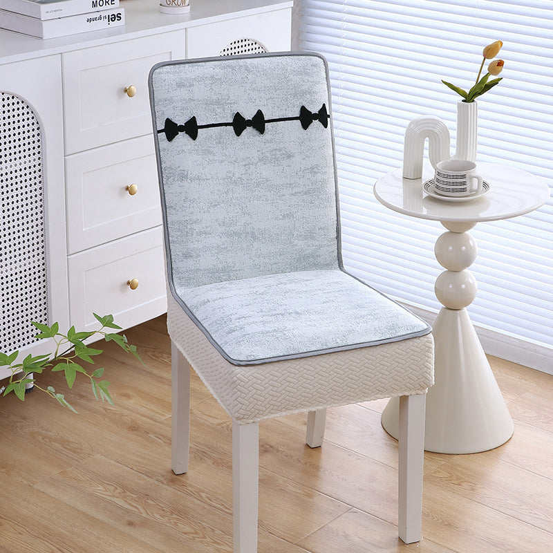 Full Coverage Chair Cover with Elegant Jacquard