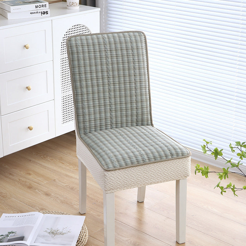 Full Coverage Chair Cover with Elegant Jacquard