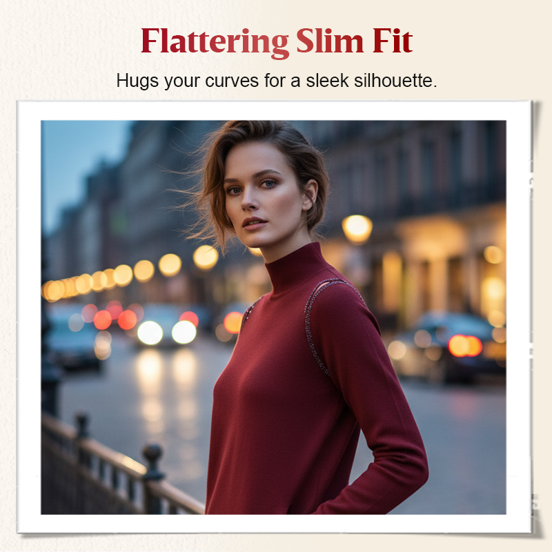 Women's Elegant Cutout Shoulder Knit Sweater