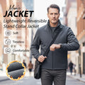 Men's Lightweight Reversible Stand Collar Jacket
