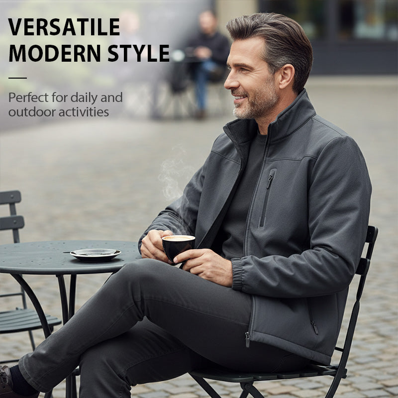 Men's Lightweight Reversible Stand Collar Jacket