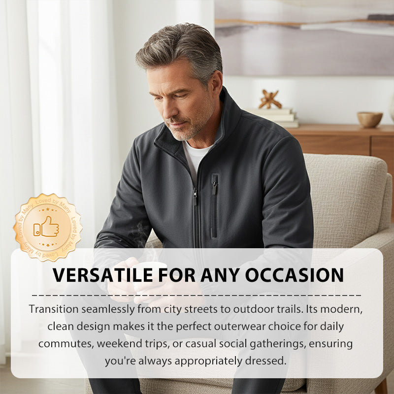 Men's Lightweight Reversible Stand Collar Jacket