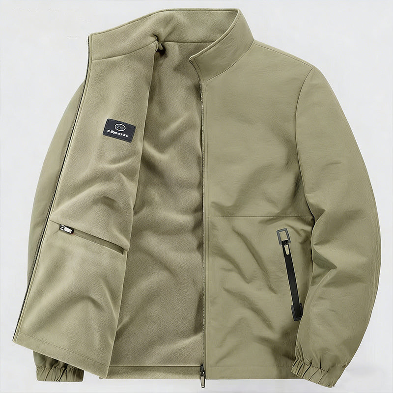 Men's Lightweight Reversible Stand Collar Jacket