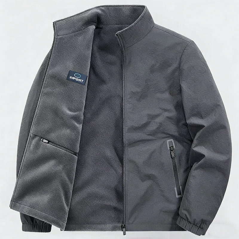 Men's Lightweight Reversible Stand Collar Jacket