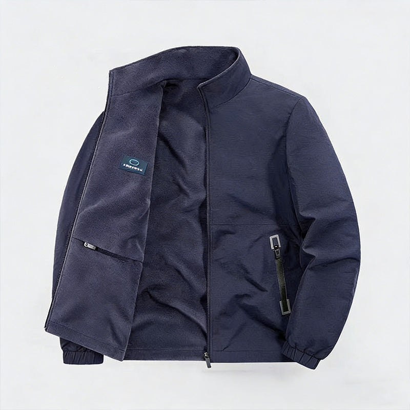 Men's Lightweight Reversible Stand Collar Jacket