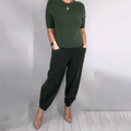 Women's Casual Knit Top & Harem Pants Set