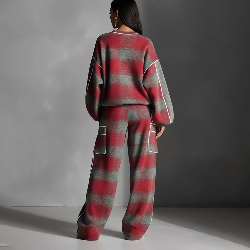 Modern Comfort Striped 2-Piece Set