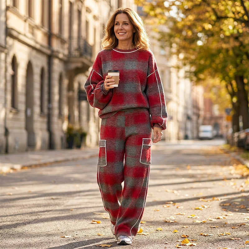 Modern Comfort Striped 2-Piece Set