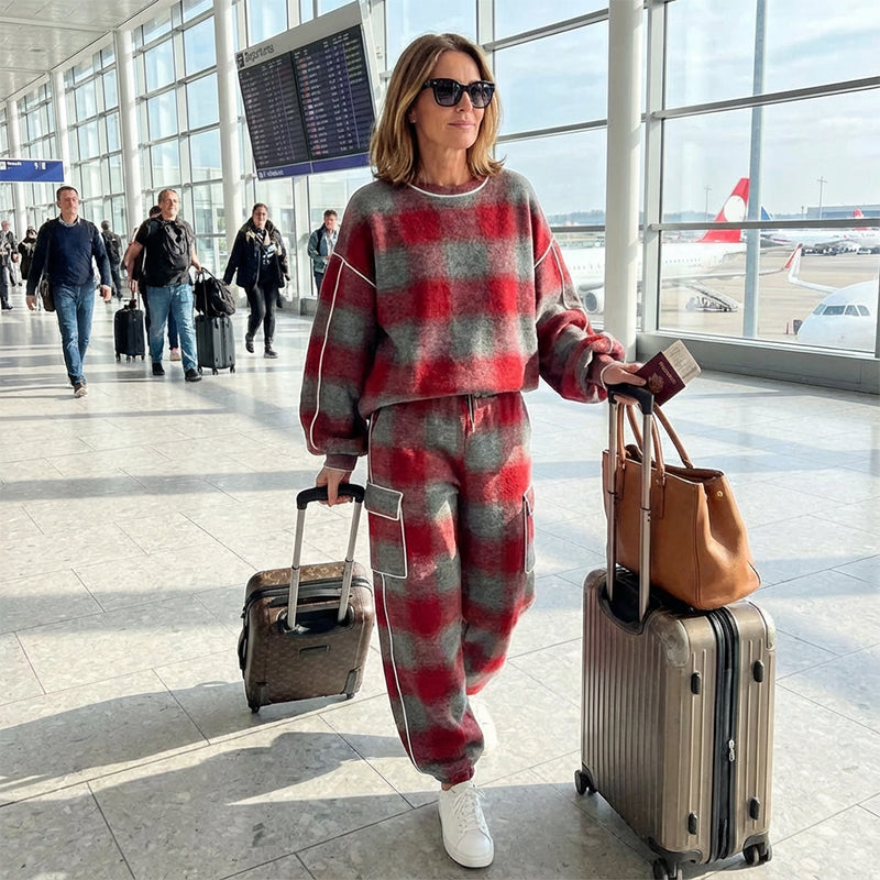 Modern Comfort Striped 2-Piece Set